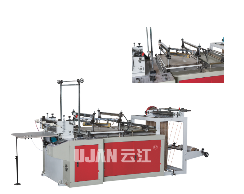 DZLQ-600-700-800-1000 三角袋热封冷切制袋机
